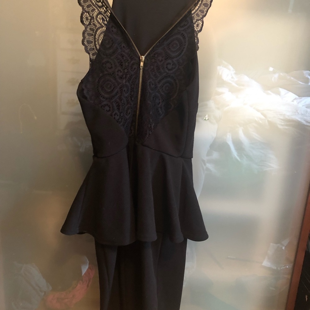 Black mini dress